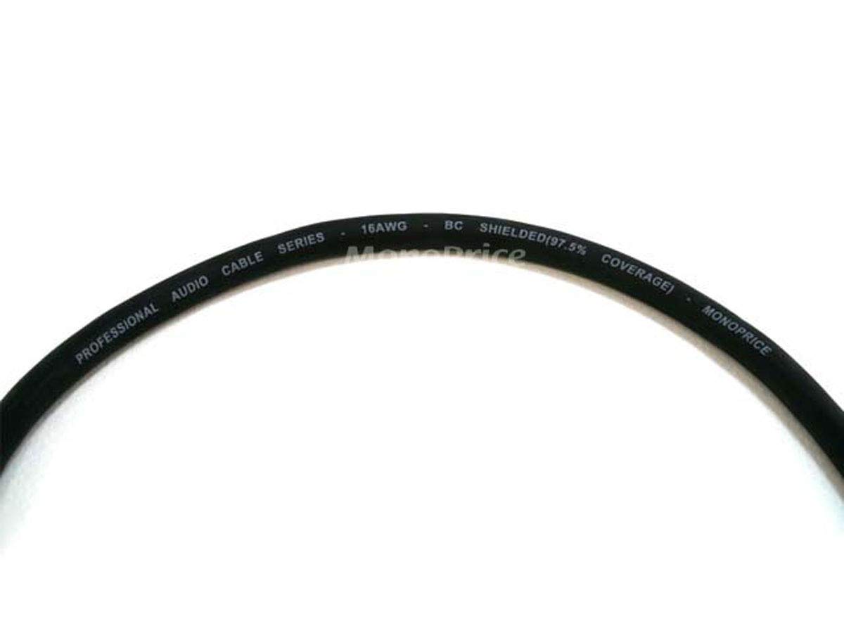 Monoprice XLR Male to XLR Female Cable - for Microphone, Gold Plated, 16AWG, 10 Feet, Black - Premier Series