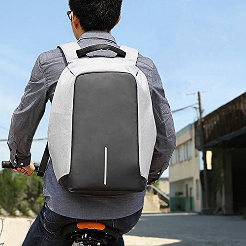 baybby professional laptop backpack reflective strip anti-theft daypack Baybby Business Anti Theft Backpack Travel Functional Daypack College  School