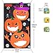 heytech Halloween Toss Games Pumpkin Bean Bag Toss Games + 3 Cute Bean Bags, Halloween Decorations Halloween Games for Kids Party Favor