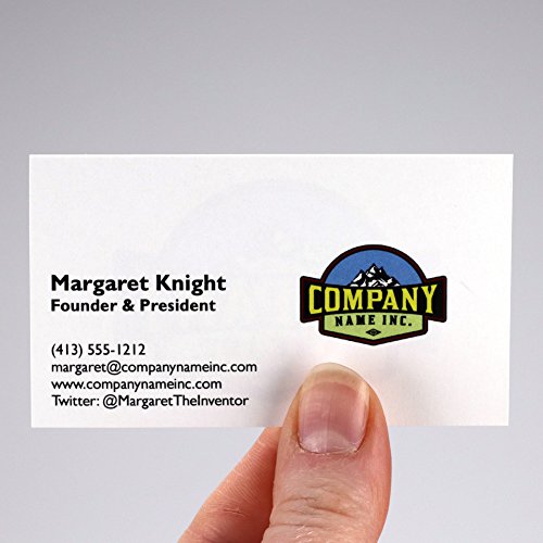 Buttonsmith Custom Premium Business Cards - Full Color, Double-sided 110 lb Smooth Touch