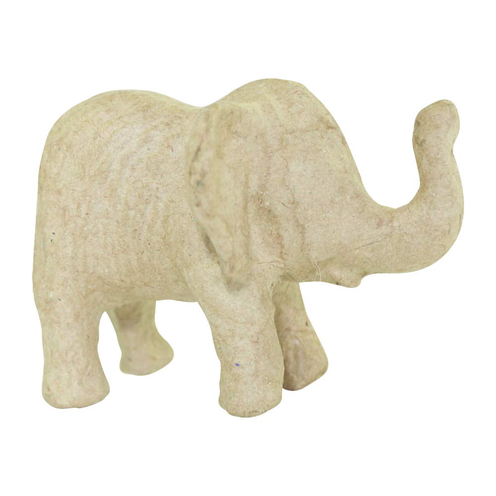 Décopatch Small Elephant with Raised Trunk Mache