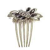 Hair Accessories Vintage Hair Comb Bridal Butterfly Black Pins 91x78mm