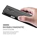 Cadorabo Book Case Compatible with Samsung Galaxy Note 4 in Comet Black - with Magnetic Closure, 2 Viewing Windows and Stand Function - Wallet Etui Cover Pouch PU Leather Flip
