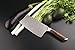 EKUER 7-Inch Chinese Chef's Meat Chopper Cleaver Butcher Vegetable Knife for Home Kitchen or Restaurant,German High Carbon Stainless Steel