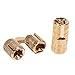 Zerodis 4pcs/Pack Brass Hidden Concealed Hinge Invisible Barrel Hinge for DIY Jewelry Box Hand Craft Gold(10mm)