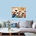 Wieco Art Giclee Canvas Prints Wall Art Blooming Poppies Modern Gallery Wrapped Grace Contemporary Flowers Artwork Colorful Floral Pictures Paintings Ready to Hang for Bathroom Home Decorations