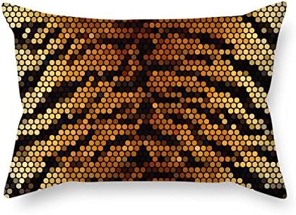 Snake Skin Cushion Cases 12 X 20 Inches / 30 By 50 Cm For Divan Saloon Home Office Lover Deck Chair Bar With Two Sides