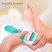 Sminiker Waterproof Electric Callus Remover Rechargeable Pedicure Tools with Extra Callus Shaver Grinding Head to Remove Dead Hard Cracked Skin and Reduce Calluses (Green)