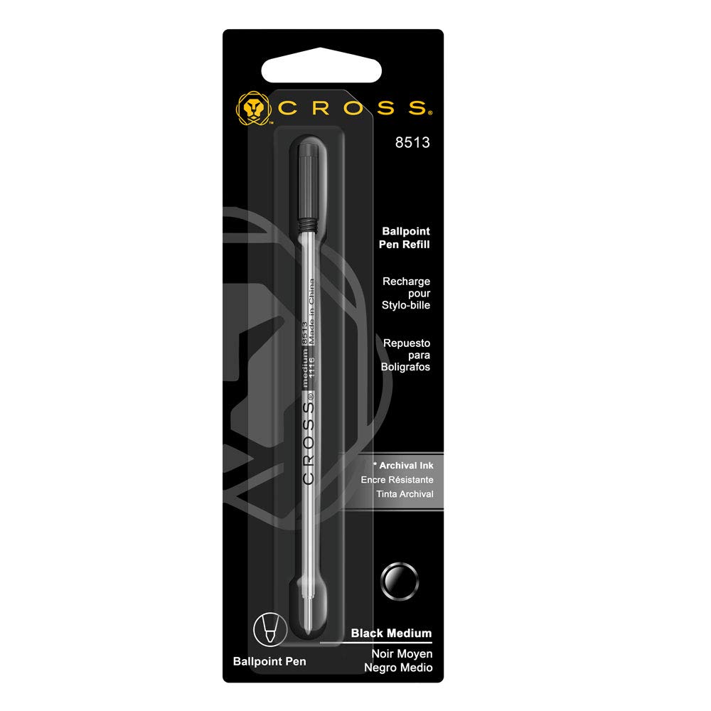 Cross Refill for Ball Pen - Black (Pack of 6)