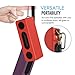 MoKo Carrying Case for Bose SoundLink Mini / Mini 2, Portable Speaker Cover PU Leather Protective Bag Sleeve Skins, with Holding Strap & Carabiner, RED