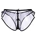 Sheer Hipster Split Open Crotch Crotchless Panties Women's Underwear Knickers S-4X
