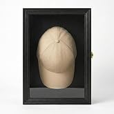 TRLRY Baseball Cap Display Case Shadow Box with Hinged Door, Ready to Hang