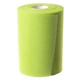 Ling's moment 6 Inch x 100 Yards (300FT) Tulle Roll Spool Tutu Skirt Fabric Wedding Party Craft (Apple Green)