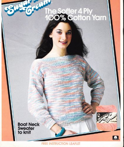 Lily Sugar Cream Boat Neck Sweater To Knit Pattern Lily Sugar Cream Boat Neck Sweater To Knit Pattern