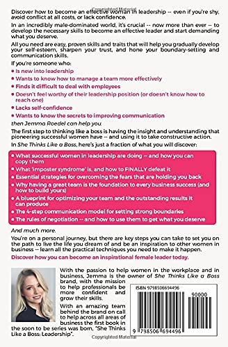 She Thinks Like a Boss : Leadership: 9 Essential Skills for New Female Leaders in Business and the Workplace. How to Influence Teams Effectively and Combat Imposter Syndrome - Image 3