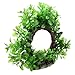 Jardin Plastic Curve Design Fish Tank Aquarium Green Artificial Water Plant Ornament, 6-Inch