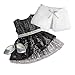 American Girl Truly Me Black Sparkle Outfit in Bag for 18