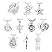 Cherri Wave 10 Pieces White Gold Plated Pearl Bead Cages Pendants for Jewelry Making/Essential Oil Scent Diffuser Locket Pendants (003)