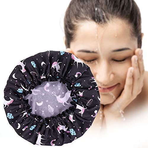 Shower Cap Microfiber Bath Cap Shower Designed for Women and Girls Waterproof Caps