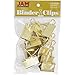 JAM PAPER Colorful Binder Clips - Large - 1 1/2 Inch (41 mm) - Gold Binderclips - 12/Pack