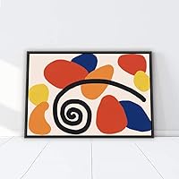 Framed Canvas Wall Art Colorful Geometric Canvas Prints Home Artwork Decoration for Living Room,Bedroom - 16x24 inches