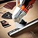VonHaus 2.3 Amp Corded Multi-Purpose Oscillating Tool with 6 Variable Speeds, 15 Accessories Including Half Moon Saw, E-Cut Blade, 9 Sanding Paper Pads and Carry Storage Case