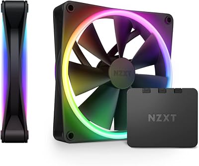 NZXT F140 RGB Duo Twin Pack 2x140mm Fans with RGB Controller PWM