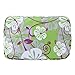 Aosbos Reusable Insulated Lunch Box Tote Bag (Green Flowers)