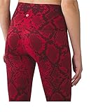Lululemon High Times Pant Full On Luon 7/8 Yoga Pants (Mini Ziggy Snake Red Tide Cranberry, 4)