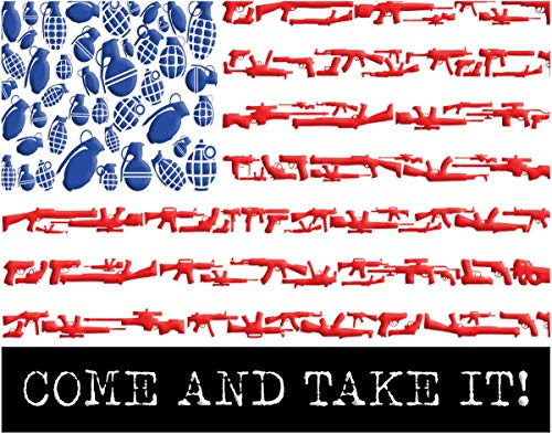 Second Amendment Come and Take It Fine Art Print - 11x14 Unframed Photo Art - Great Gift for Defenders of America and Love Their Guns. Perfect for the Game Room, Man Cave. Limited Intro Pricing