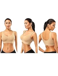 Bestena - brasier deportivo para mujer, sin costuras, cómodo para yoga, con almohadillas extraíbles (bolsa de lavandería)