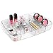InterDesign Rain Cosmetic Organizer Tray for Vanity Cabinet to Hold Makeup, Beauty Products - Clear