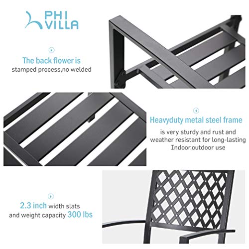 PHI-VILLA-Metal-Outdoor-Patio-Dining-Chairs-and-37x37-Wood-Like-Square-Table-Furniture-Set-of-5