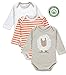 Mother Nest Long Sleeve Onesies Baby Bodysuits for Baby Boys/Grils(3 Pack)