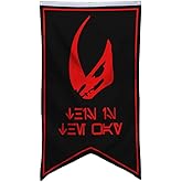 Aihccy Mudhorn Signet Flag banner Mandalorian Flag Banner Man Cave Bed Room Home Office Party Decor 30x50 Inch (black 1)