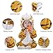 MICHLEY Unisex Baby Costume Winter and Autumn Flannel Romper for 6-12 Months, Animal Cosplay Jumpsuit White Size 80