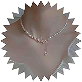 Iaceble Vintage Pearl Choker Necklace Gold Cz Butterfly Necklace White Pearl Pendant Necklace Crystal Butterfly Collar Necklace Jewelry for Women