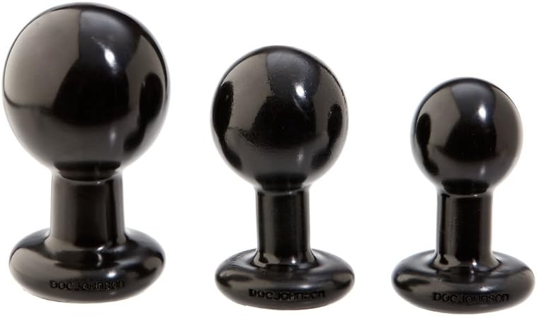 Doc Johnson Classic Round Butt Plug, Large, Black - Image 3