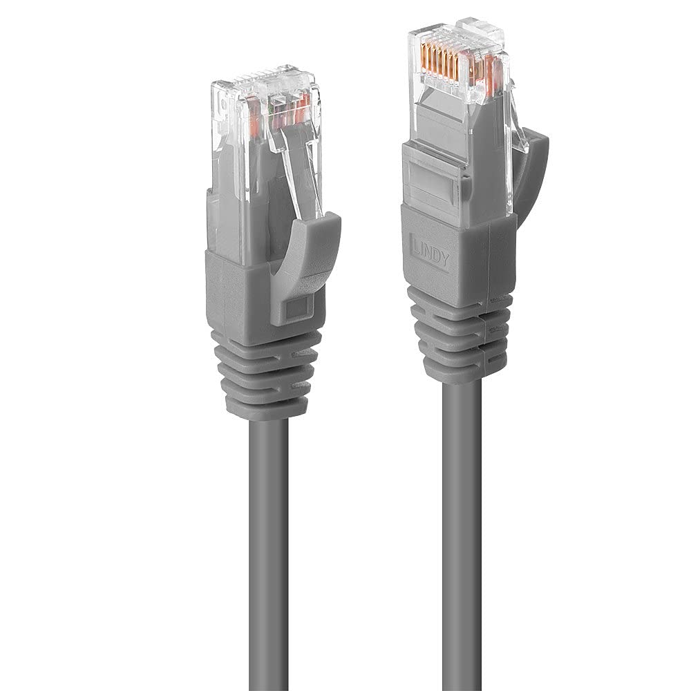 LINDY Cat.6 UTP Premium PatchCable, halogen GREY, 10m