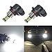 Alla Lighting Super Bright H10 9145 LED Fog Lights Bulbs 2000 Lumens 3020 30-SMD 12V 9140 9045 9040 PY20D Wedge Replacement for Cars,Trucks, 6000K Xenon White