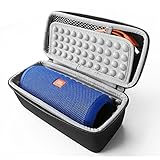 [Original] Delhisalesmart Hard Travel Storage Case for JBL Flip 4 Flip 3 Flip 2 & Bose Soundlink Mini I and Mini II Bluetooth Speaker Portable Outdoor Speaker Travel Case - Black (Speaker Not Included)