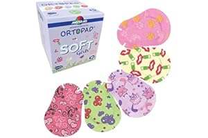 Ortopad® Soft Bamboo Girls Eye Patches, 50/Box (Junior Size, 0-2 yrs) Textured Accents