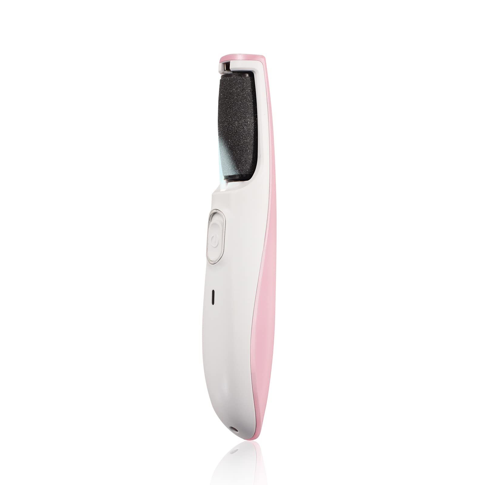 Photo 1 of AM 8:00 Powerful Electric Foot Callus Remover, Rechargeable Pedicure Tool with Smart Light, Fine & Coarse Roller Heads, for Dead, Hard Cracked, Dry Skin (Pink)