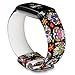 allbingo Cute Bands Compatible with Fitbit Charge 3 & Charge 3 SE, Women Men Floral Replacement Strap Accessories Wristband Small Large for Fitbit Charge 3