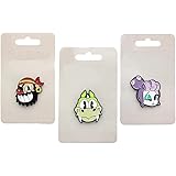 Toynk Cuphead Enamel Collector Pin Set of 3 with Mermaid, Pirate and Dragon Boss
