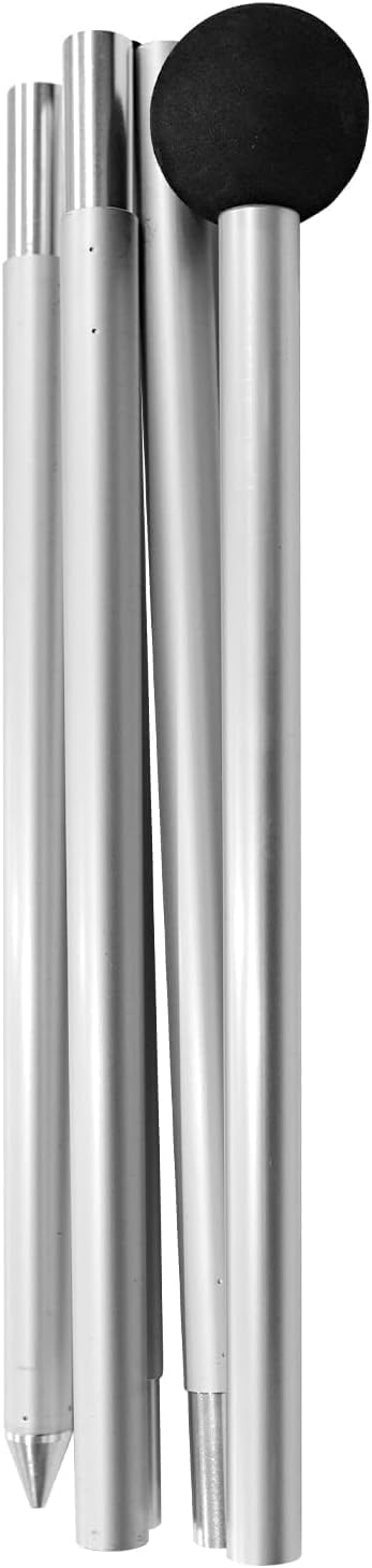 COMMOUDS Beach Shelter Pole, One Pack Foldable Pole for 360x360cm Beach Umbrella Shade Tent, 237 cm