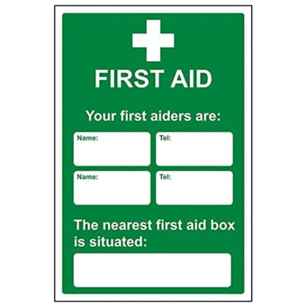 V Safety Eco Friendly First Aid General - First Aid/First Aiders/Location - 300 X 400mm — image 1