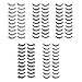 50 Pairs Black Long & Natural Thick Soft Reusable False Eyelashes Fake Eye Lash for Makeup Cosmetic - 5 Kinds of Style by Goldrose