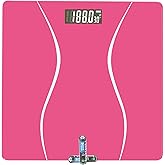 Scale for Body Weight, Digital Bathroom Scale, Weight Scales for People,Body Scale,Pink,Max:400LB/180KG,2 Weighing Units: LB/KG