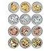 Sindy Mixed 2Pcs Nail Rose Gold Silver Paillette Flake Chip Foil Sequin Power 3D Nail Art Glitter Decoration